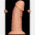 LoveToy Realistic Curved Dildo Flesh 9.5'' - Реалістичний фалоімітатор на присосці, 24х6.6 см - купити в Києві, Україні